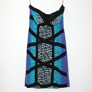 Rampage Abstract Geometric Bodycon Mini Dress - Size M